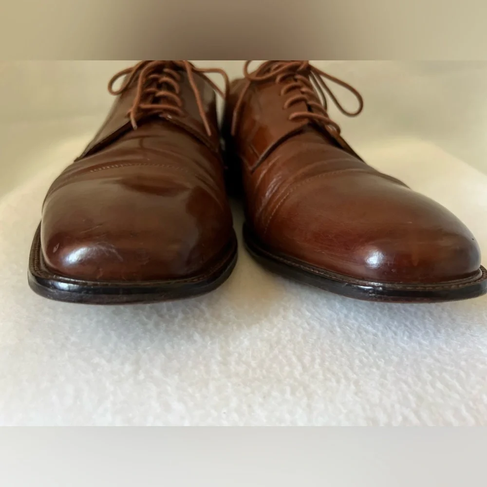 J. Murphy Size 11 1/2M Men’s Brown Leather Lace Up Shoes